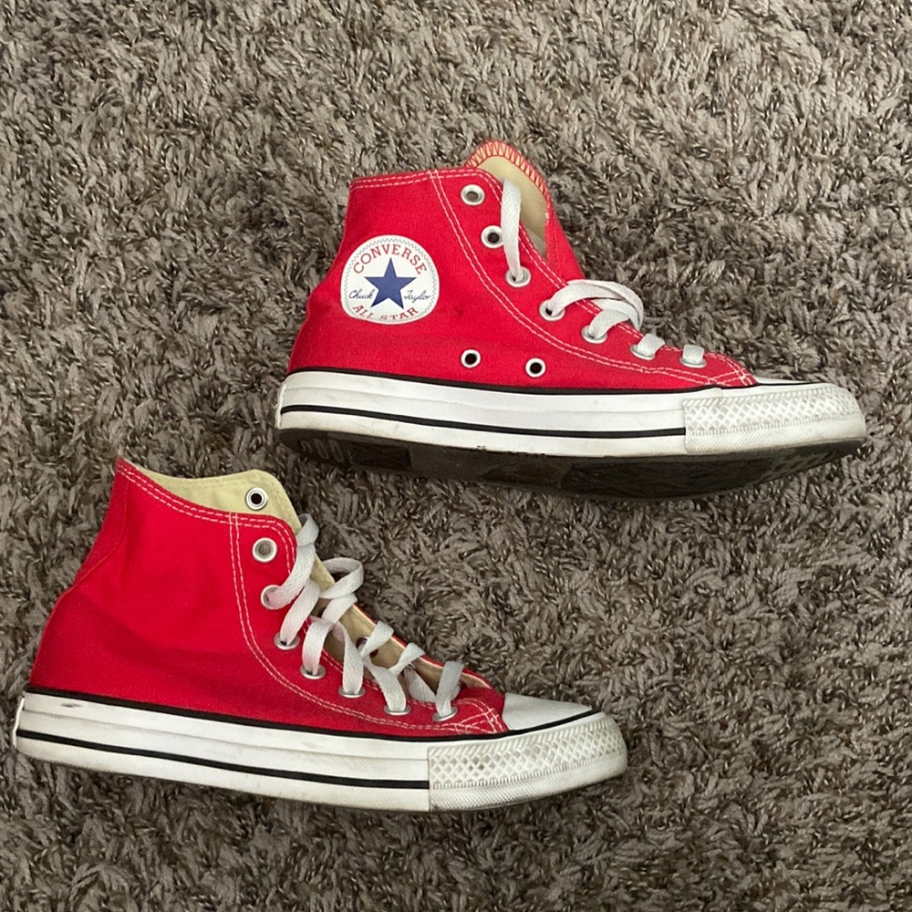 Red High Top Converse